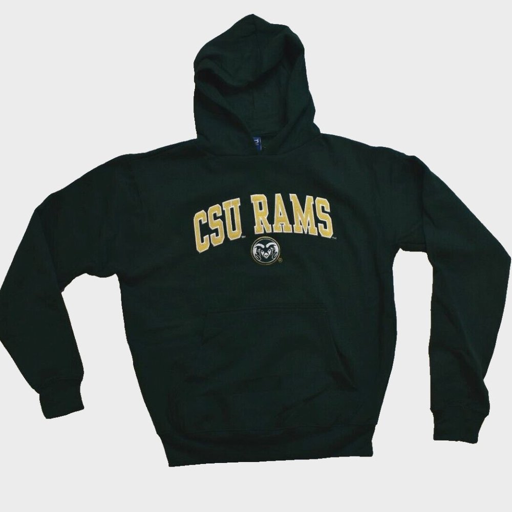 Old Varsity Brand Youth Boys Colorado State CSU Rams Hoodie New With Tags